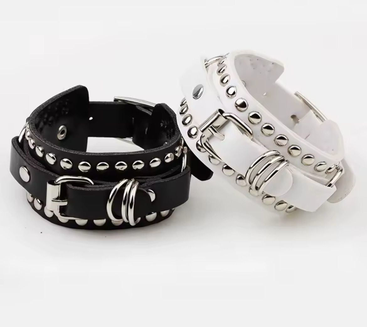 Leather Bracelet With Studs
