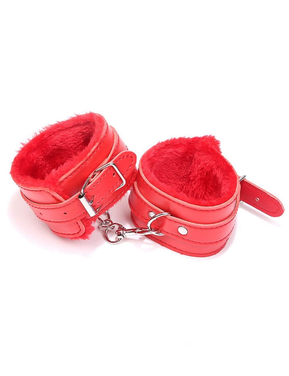 Leather Handcuffs With Plush