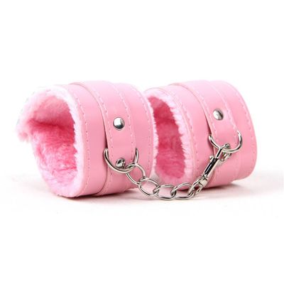 Leather Handcuffs With Plush