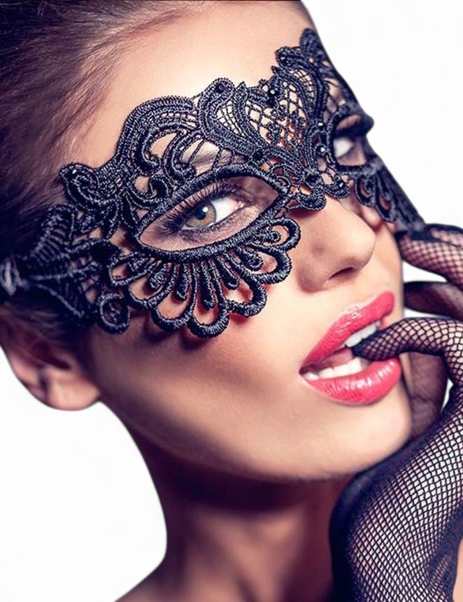 Sexy Lace Eye Mask Black