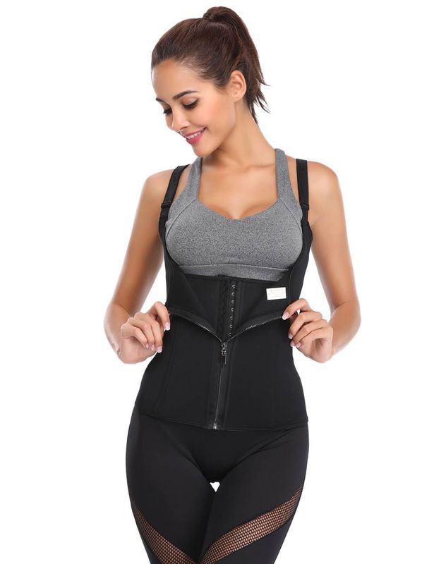 Black Neoprene Waist Training Corset