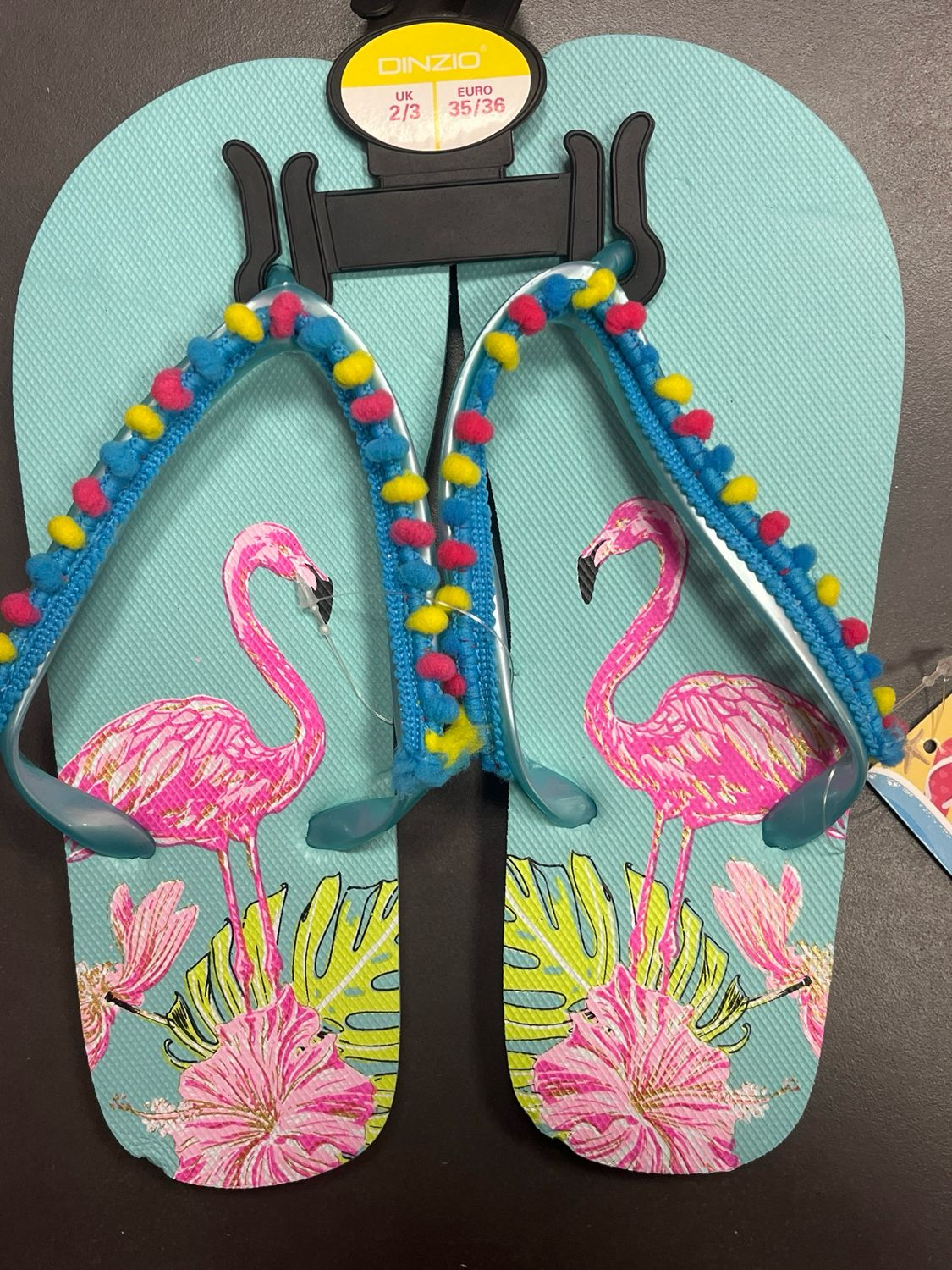 Pink Flamingos Flip Flops