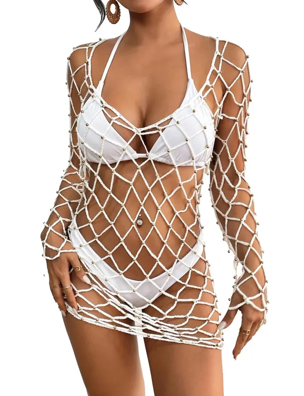 Fishnet Cover Up Bikini