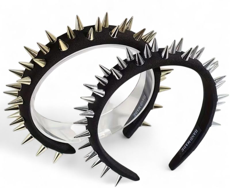 Black Headband With Spikes