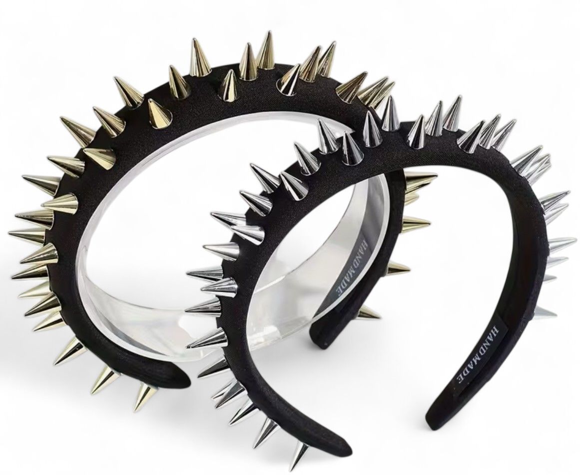 Black Headband With Spikes