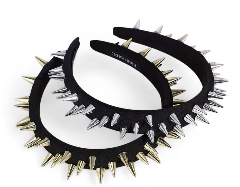 Black Headband With Spikes