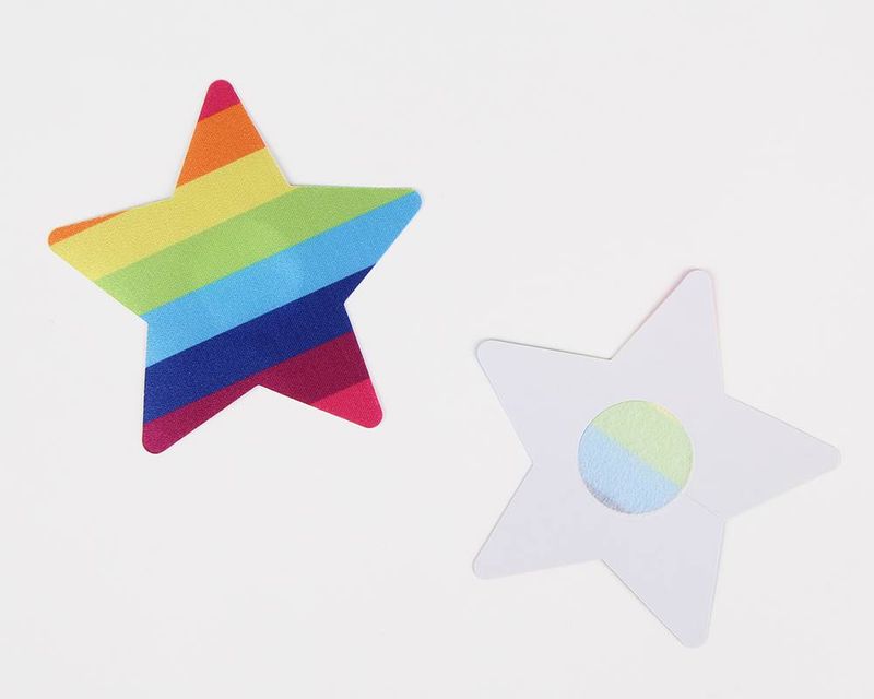 Rainbow Star Braless Nipple Cover