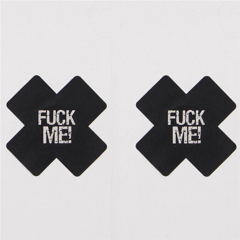 Black X Glitter in the Dark Nipple Cover