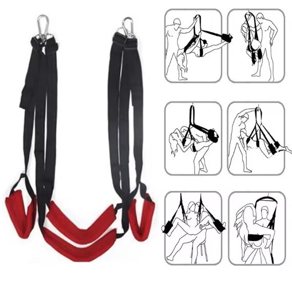 Red and Black Adult Swing