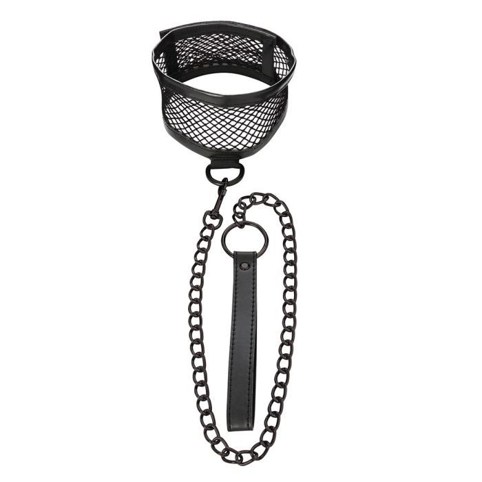 S&amp;M Fishnet Collar &amp; Leash