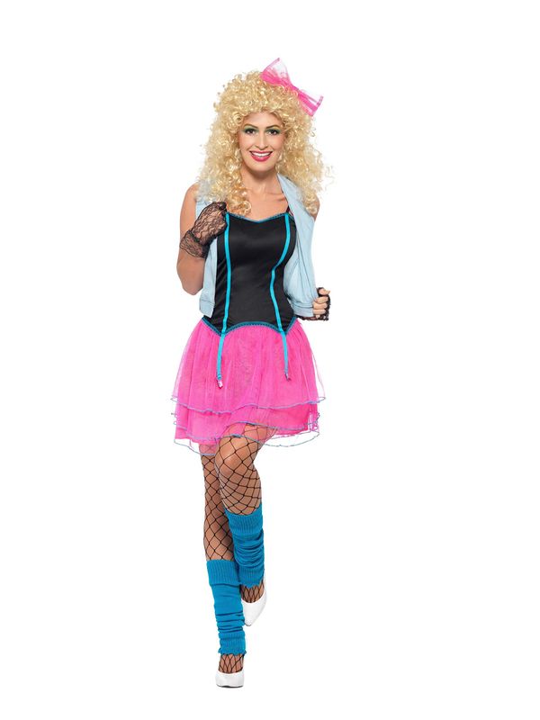 1980s Wild Girl Fancy Dress Costume
