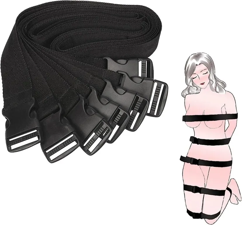 Bondage Set 7 PCS Full Body Restraint &amp; Fetish Play