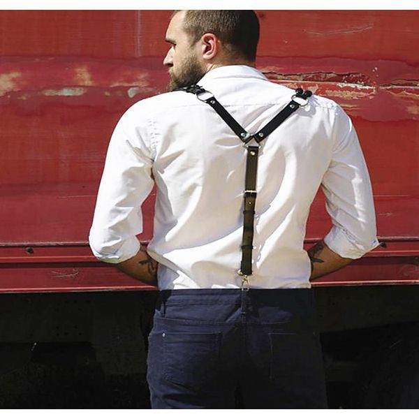 Leather Chest Body Harness Buckle Straps Club