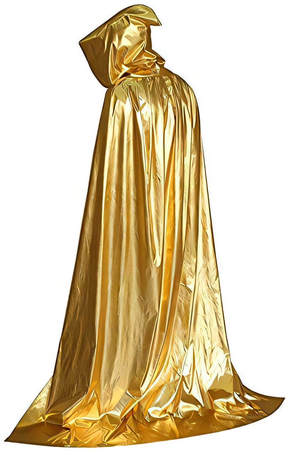 Golden Cape with Hood, Unisex Full-Length Cosplay &amp; Fancy Dress Parties