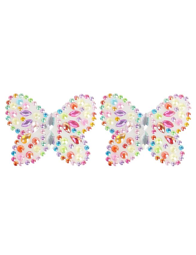 Butterfly Glass Rhinestone Nipple Covers