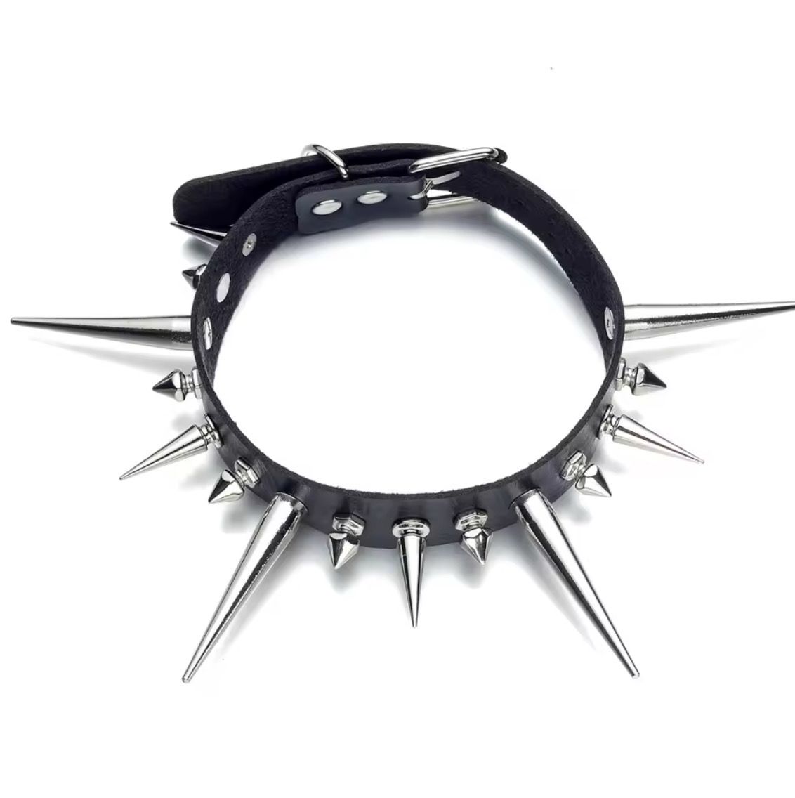 Extra Long Spikes Choker