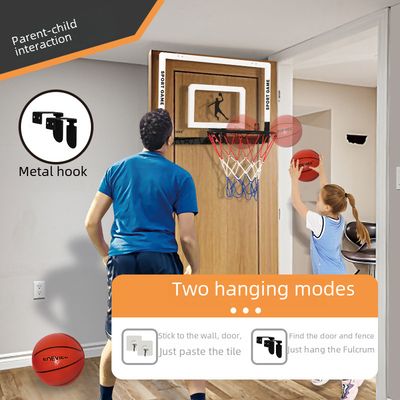 Cross-border Children&amp;#039;s Scorer Basketball Board Wall-mounted Home Basketball Frame Non-perforated PC Explosion-proof Basketball Stand Sports Toys