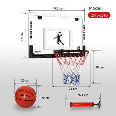 Cross-border Children&amp;#039;s Scorer Basketball Board Wall-mounted Home Basketball Frame Non-perforated PC Explosion-proof Basketball Stand Sports Toys