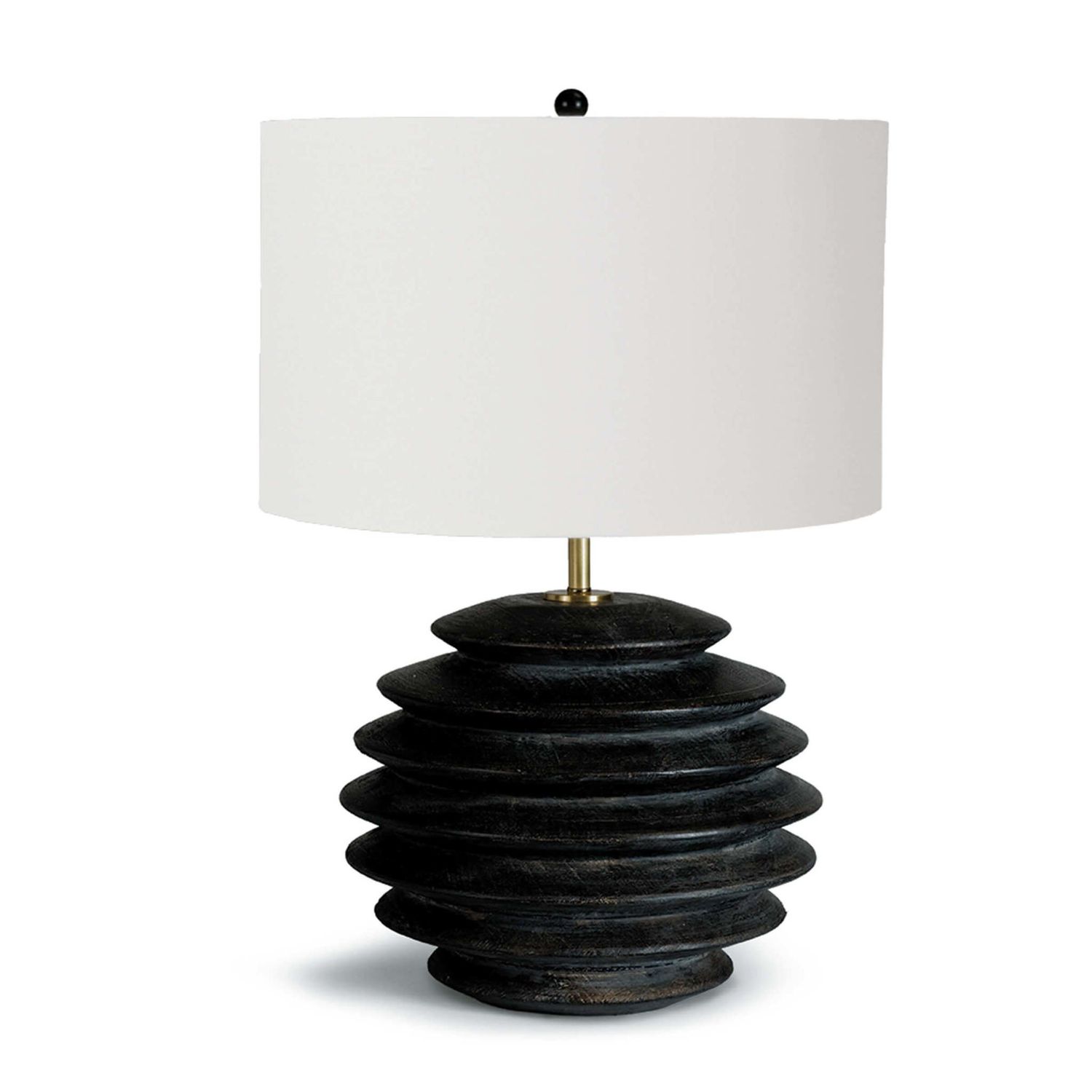 Accordion Table Lamp Round (Ebony)