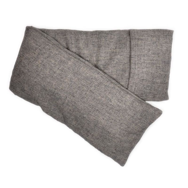 Hot/Cold Flaxseed Pack, Heather Gray Wool