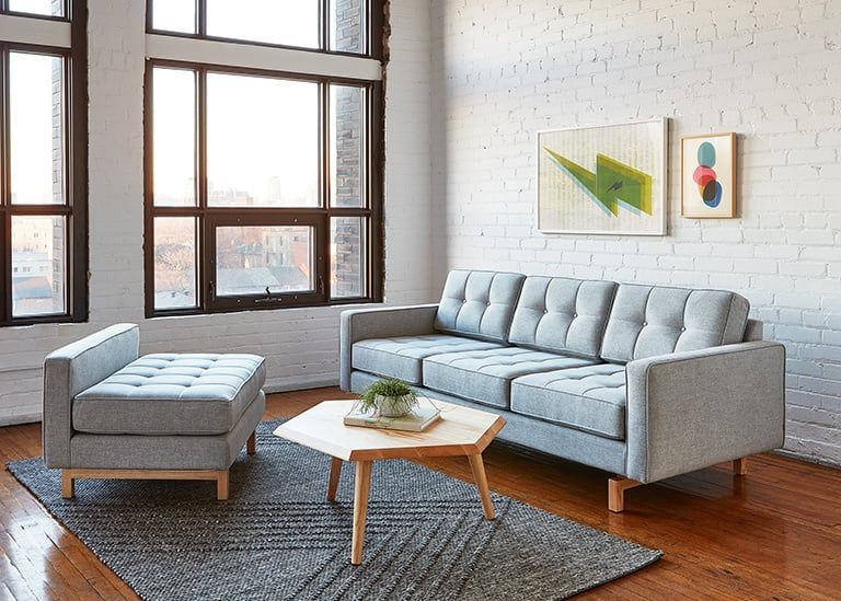 Jane 2 Sofa, Ash Natural