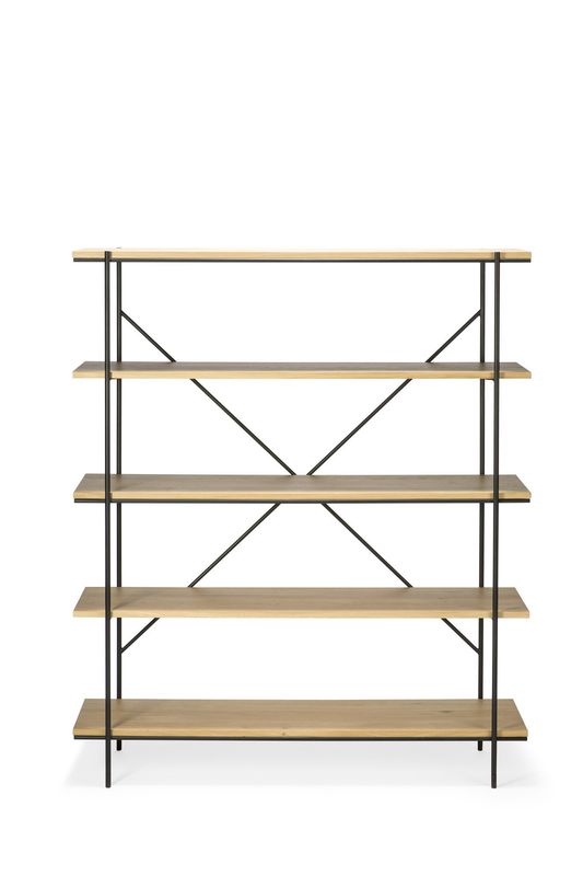 Rise rack - varnished oak, 55 x 15 x 65