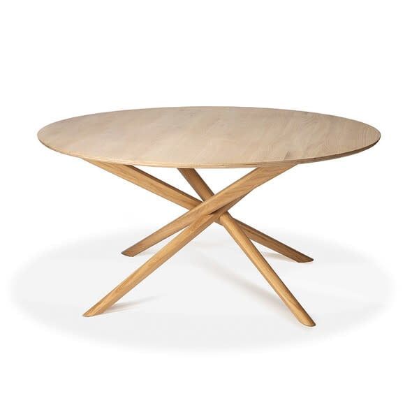 Mikado dining table - oak - round, 59 x 59 x 30