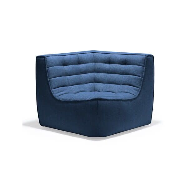 N701 modular sofa - Blue fabric - 90° square corner, 36 x 36 x 30