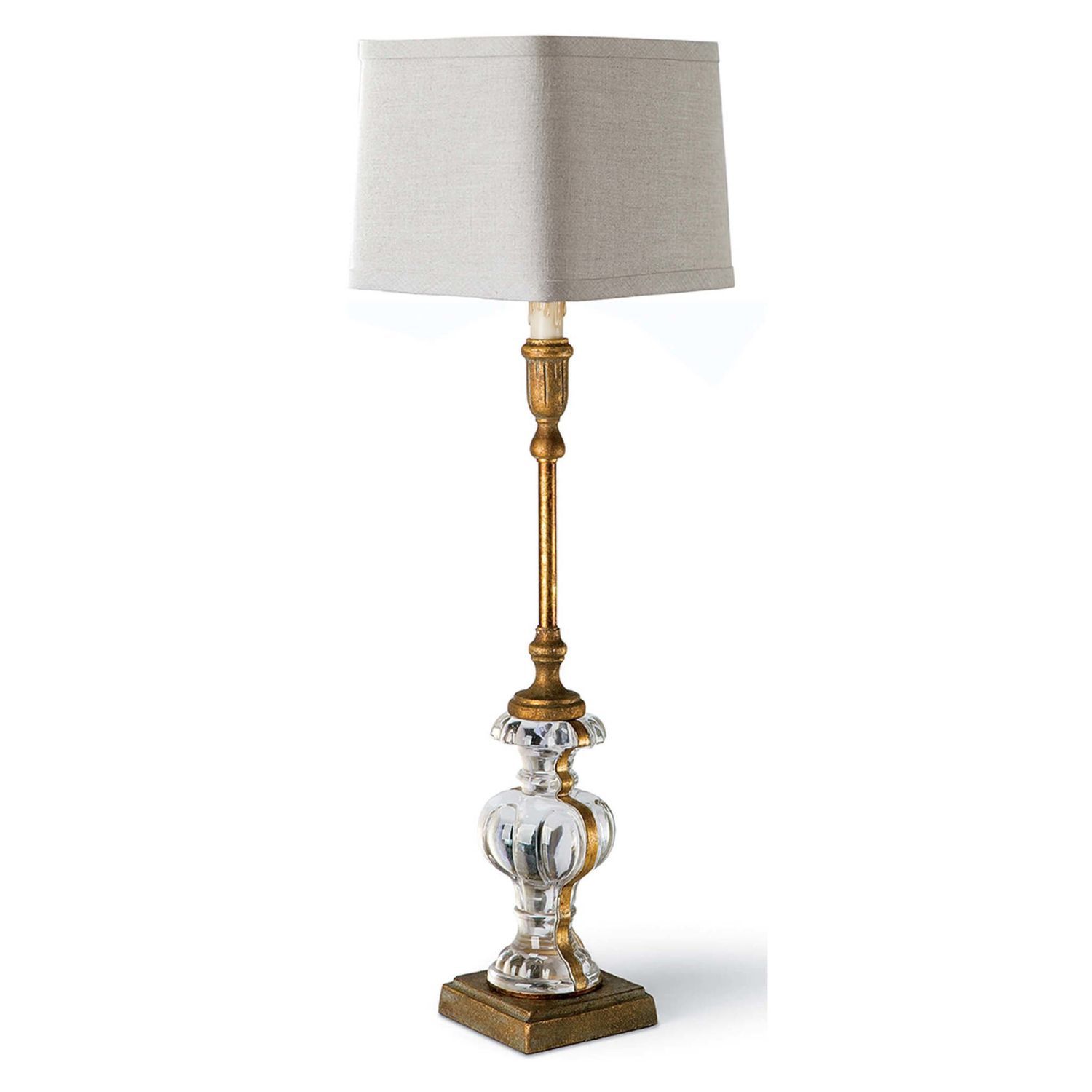 Parisian Glass Buffet Table Lamp