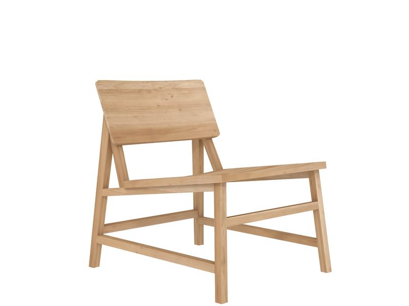 N2 lounge chair - oak, 23 x 27 x 27.5