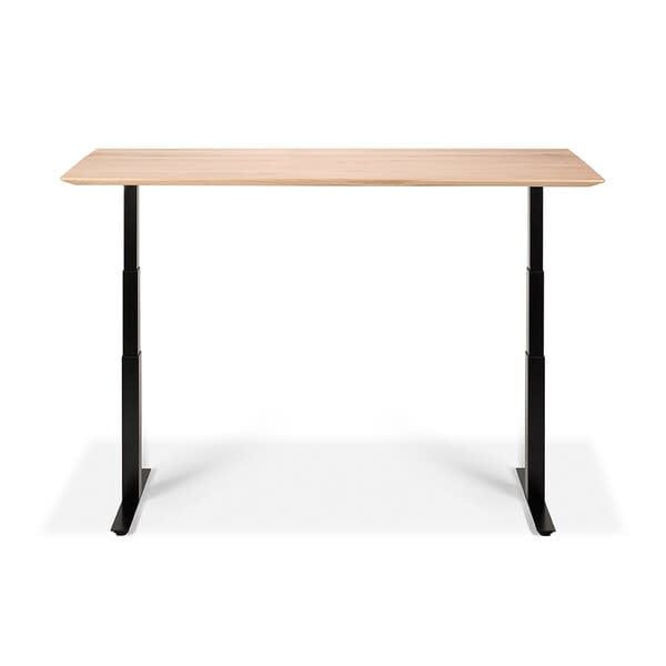 Bok adjustable desk - black base - rectangular - US, 45.5/68.5 x 27 x 24.5/50.5