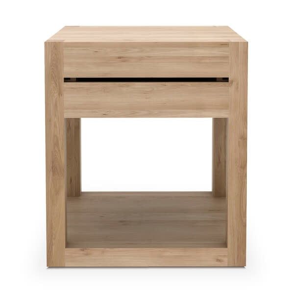 Azur bedside table - oak - 1 drawer, 19 x 17.5 x 19