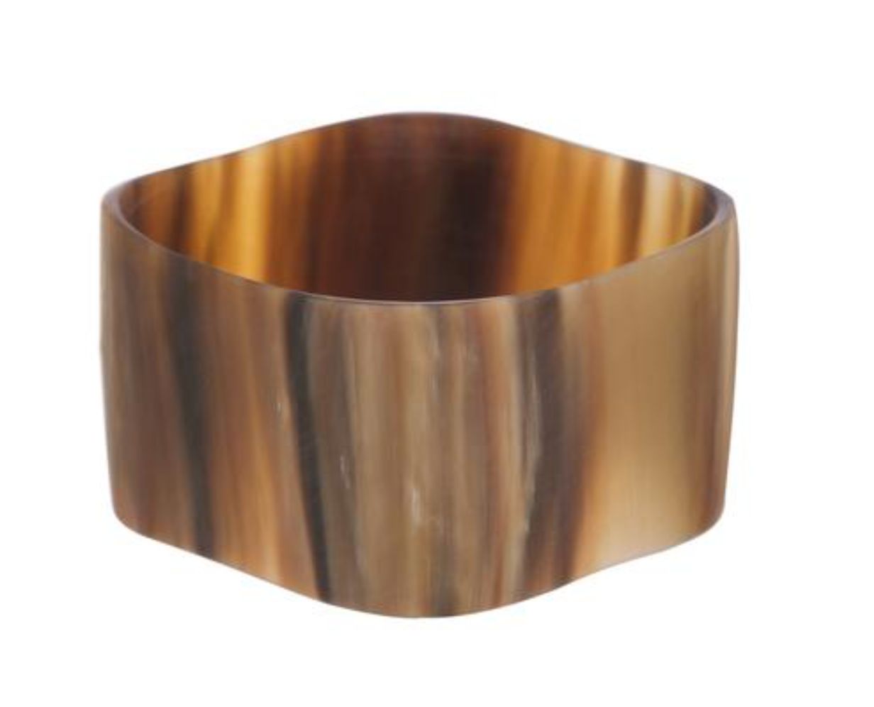 Buffalo Horn Rounded Square Bangle