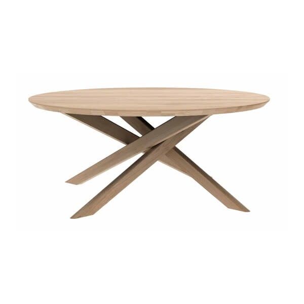 Mikado coffee table - oak - round, 39.5 x 39.5 x 16.5