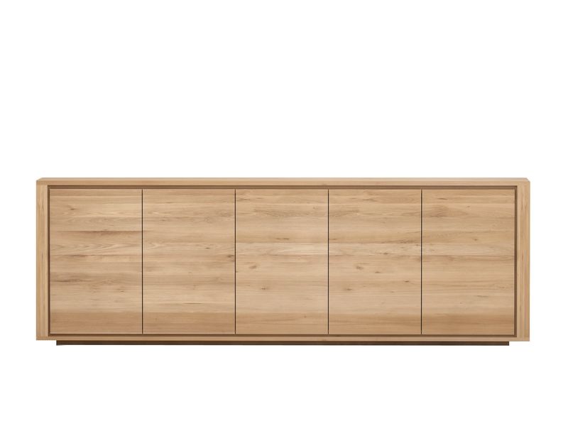 Shadow sideboard - oak - 5 doors, 98.5 x 17.5 x 33