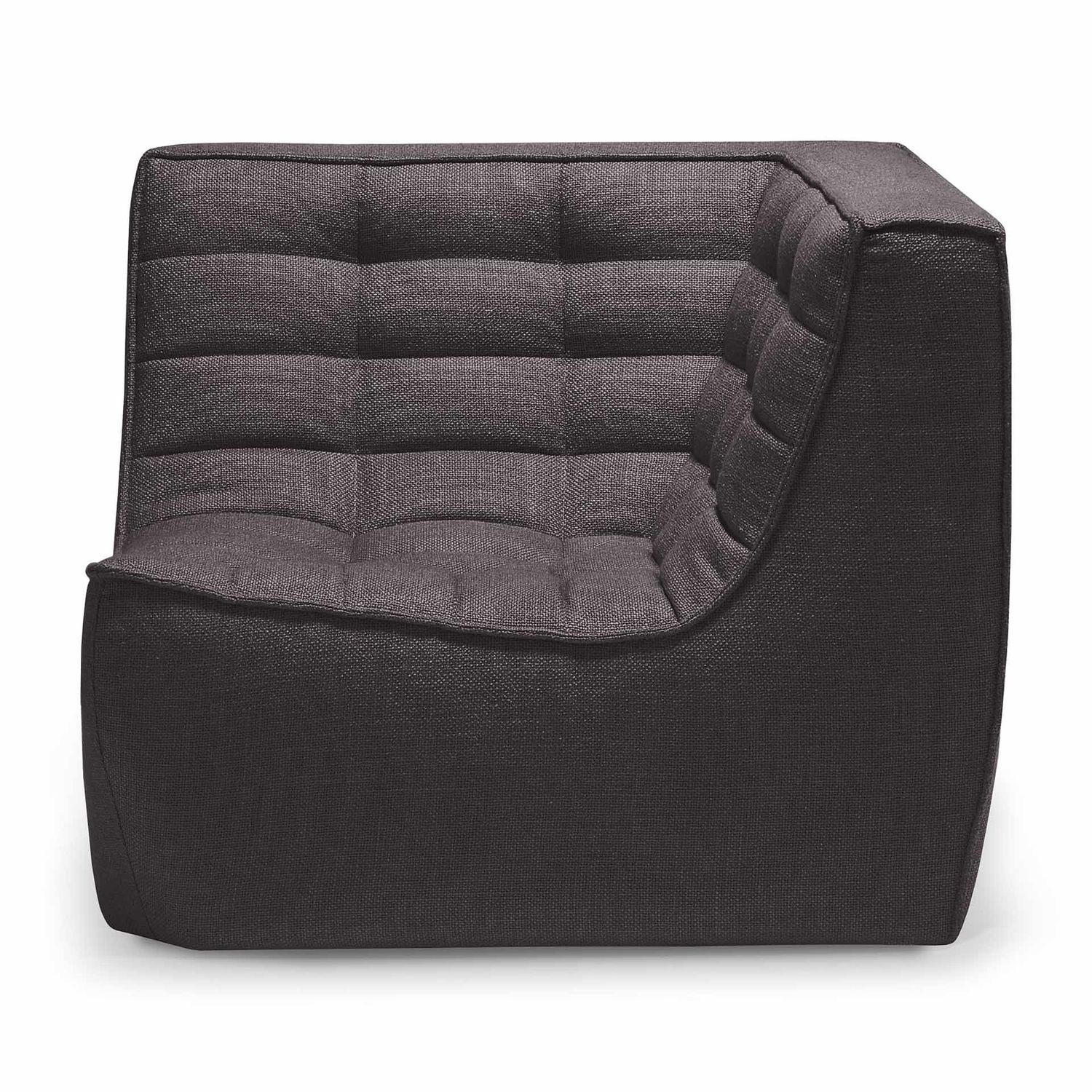 N701 modular sofa - Dark Grey fabric - 90° square corner, 36 x 36 x 30