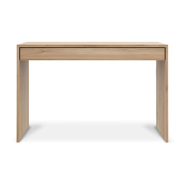 Wave desk - oak - 1 drawer - rectangular, 47 x 23.5 x 30.5