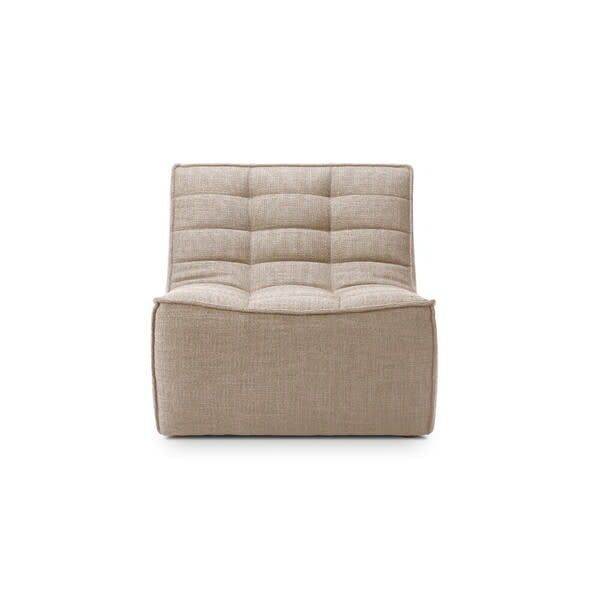 N701 modular sofa - Beige fabric - 1 seater, 31.5 x 36 x 30