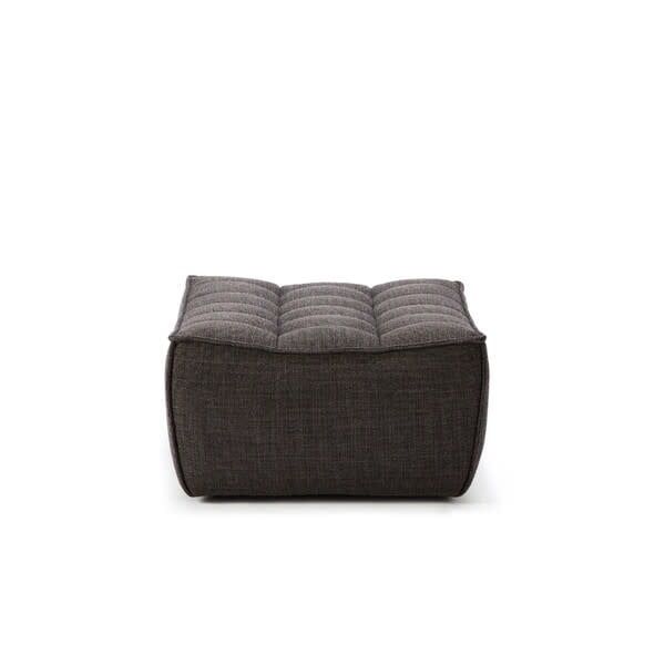N701 footstool - Dark Grey fabric, 27.5 x 27.5 x 17