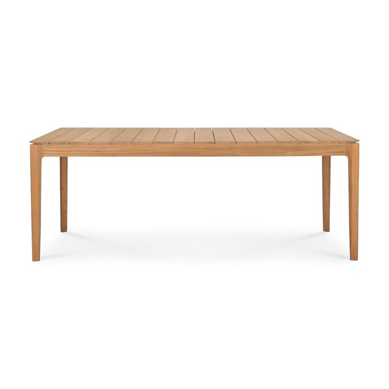 Bok outdoor dining table - teak - rectangular, 78.5 x 39.5 x 30