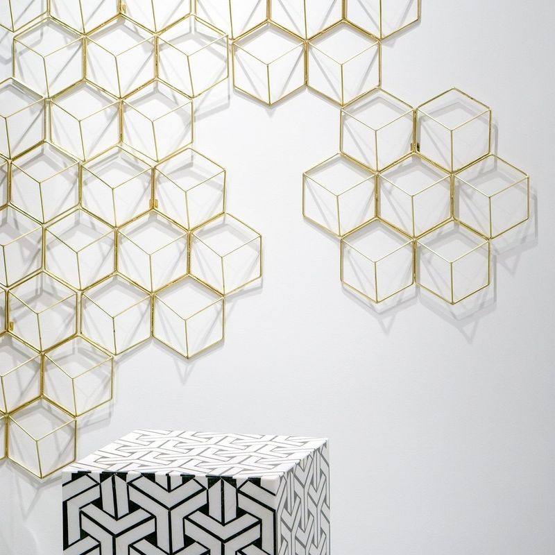 Hex Grid Wall Art