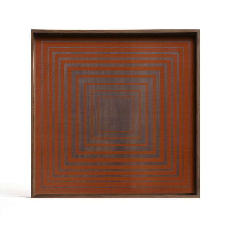 Squares tray - glass - Pumpkin - square - L, 20 x 20 x 1.5