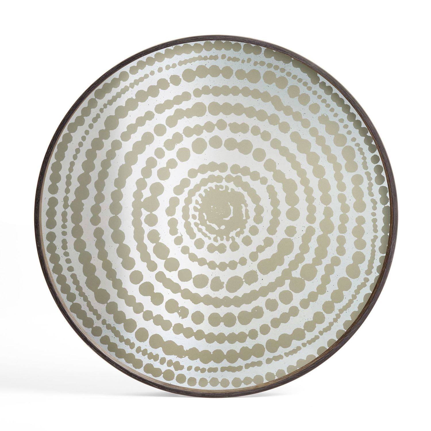 Beads tray - mirror - Gold - round - L, 24 x 24 x 1.5