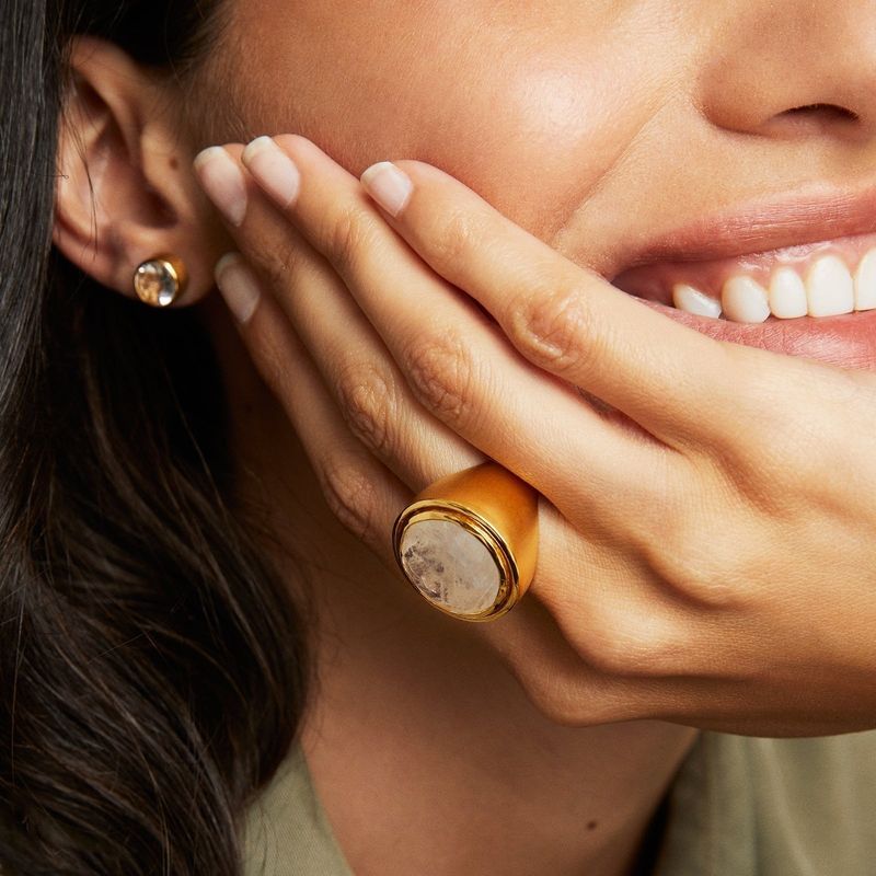 Signet Ring, Moonstone and Gold