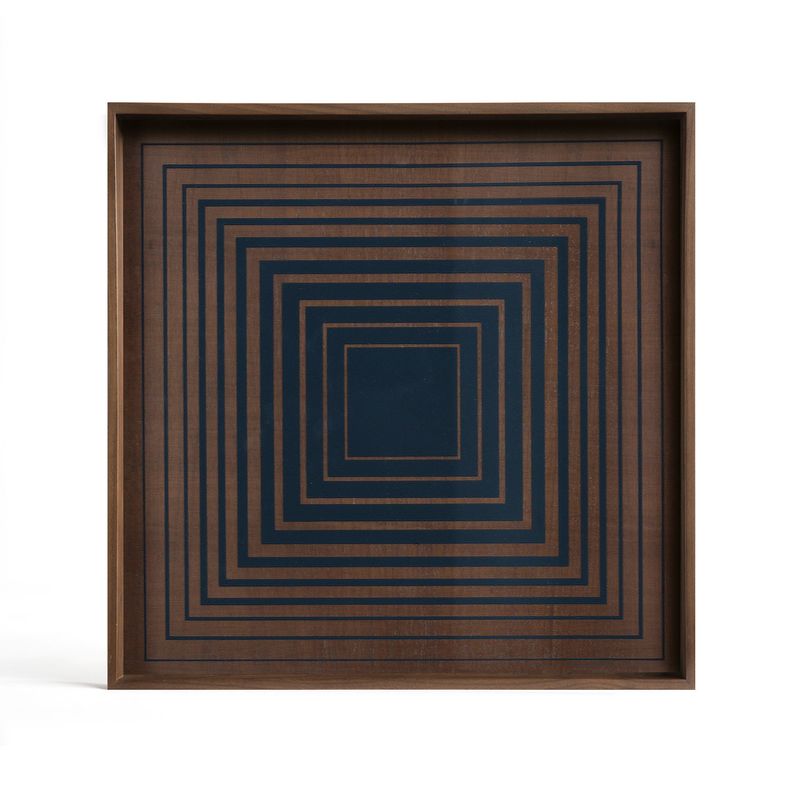 Squares tray - glass - Ink - square - S, 15 x 15 x 1.5