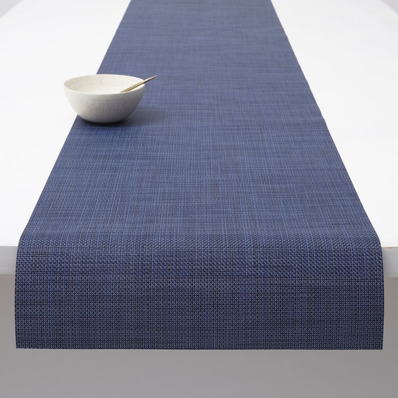 Mini Basketweave Table Runner, Indigo