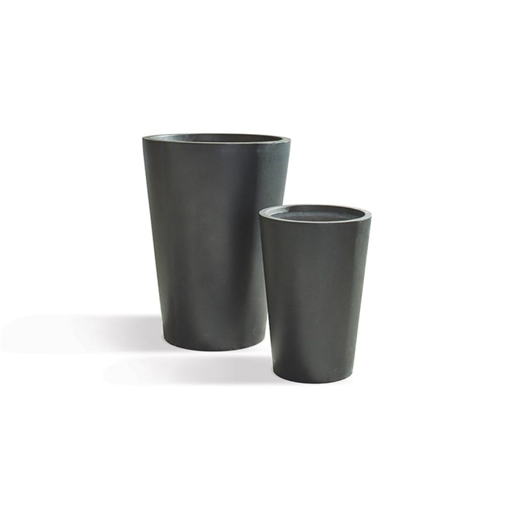 FIBRECLAY TALL ROUND VASE