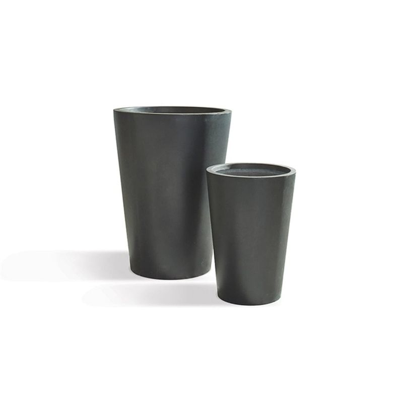 FIBRECLAY TALL ROUND VASE