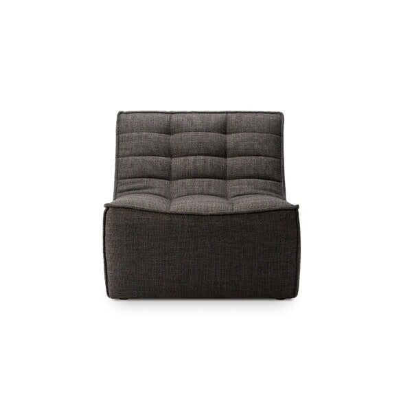 N701 modular sofa - Dark Grey fabric - 1 seater, 31.5 x 36 x 30