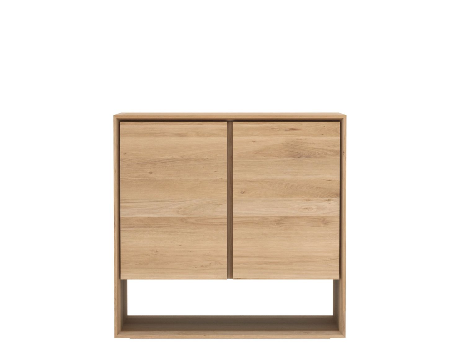 Nordic sideboard - oak - 2 doors, 31.5 x 15.5 x 30.5